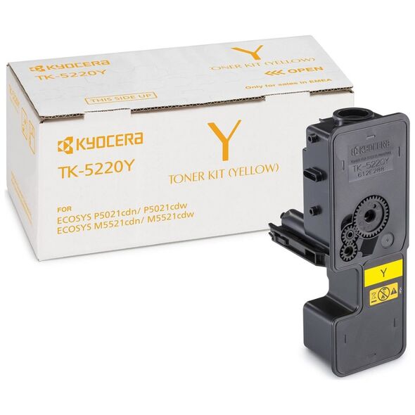 KYOCERA ECOSYS M5521MFP/P5021 TONER YELLOW (TK-5220Y) (KYOTK5220Y) έως 12 άτοκες Δόσεις