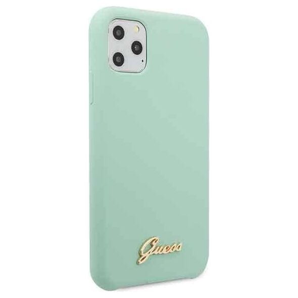 Original Case IPHONE 11 PRO Guess Hard Case Silicone Vintage Gold Logo (GUHCN58LSLMGG) mint 3700740471869