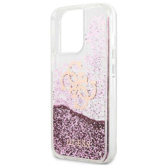 Original Case IPHONE 13 PRO MAX Guess Hardcase 4G Big Liquid Glitter (GUHCP13XLG4GPI) pink 3666339024703
