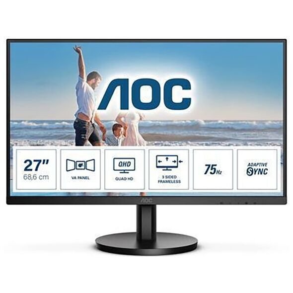 AOC Q27B3MA VA Monitor 27' (Q27B3MA) (AOCQ27B3MA) έως 12 άτοκες Δόσεις