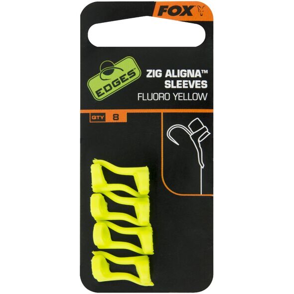 Fox Zig Aligna Sleeves x8 Fluoro Yellow (CAC666)