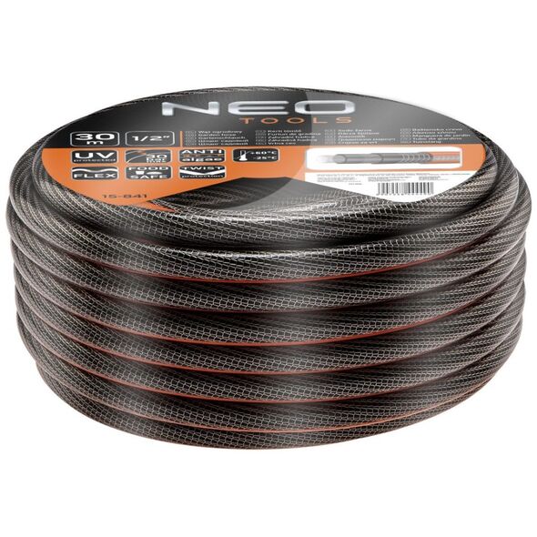 Neo Wąż ogrodowy Professional 1/2" 30m 6-warstwowy (15-841)