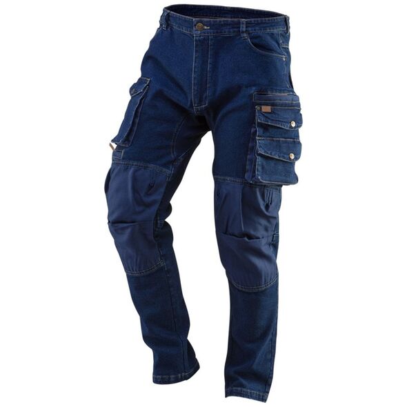 Neo Spodnie robocze DENIM, wzmocnienia na kolanach, rozmiar S