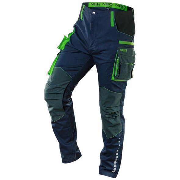 Neo Spodnie robocze PREMIUM, 62% bawełna, 35% poliester, 3% elastan, rozmiar XL