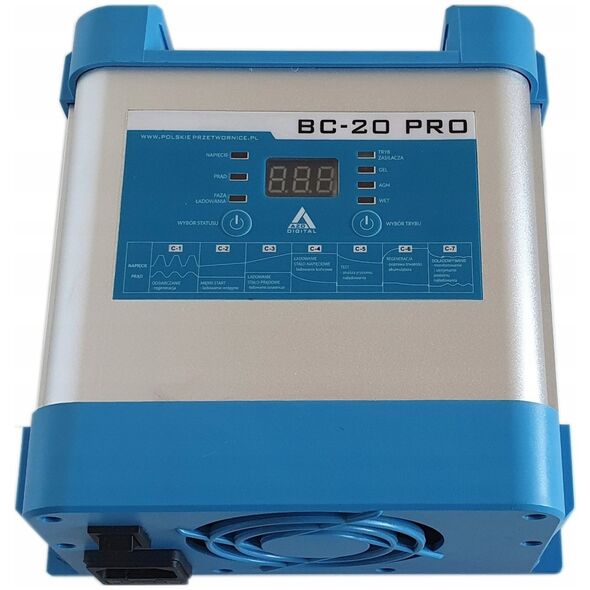 AZO Digital Ładowarka sieciowa 12 V do akumulatorów BC-20 PRO LFP 20A (230V/12V)