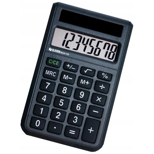 Kalkulator Eleven ELEVEN kalkulator kieszonkowy ECO-110 czarny