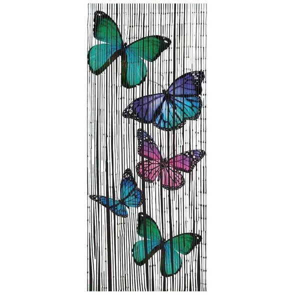 Maximex Zasłona bambusowa Motyle, 90x200 cm