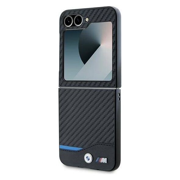 Original Case SAMSUNG GALAXY Z FLIP 6 BMW Hardcase Carbon Blue Line (BMHCZF622NBCK) black 3666339125301