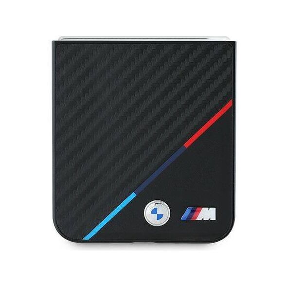 Original Case SAMSUNG GALAXY Z FLIP 6 BMW Hardcase Carbon Tricolor (BMHCZF623PUDTK) black 3666339321994