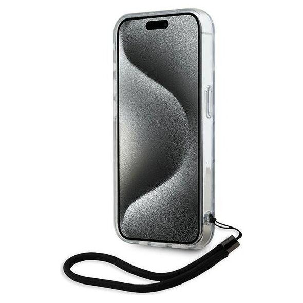 Original Case IPHONE 15 PRO MAX Karl Lagerfeld Hardcase IML Zebra Pattern & Cord (KLHCP15XHZBPKCCU) purple 3666339287436