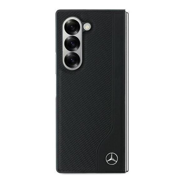 Original Case SAMSUNG GALAXY Z FOLD 6 Karl Lagerfeld Hardcase Leather Wood Imitation MagSafe (MEHMZFD623RBGVK) black 3666339323097
