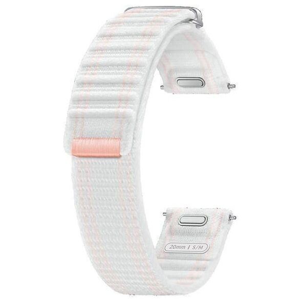 Orginal Strap for SAMSUNG GALAXY WATCH 4 / 5 / 6 / 7 Fabric Band 20mm pink & white 8806095625294