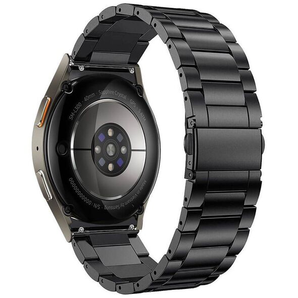 Strap for SAMSUNG GALAXY WATCH 4 / 5 / 5 PRO / 6 / 7 / FE Tech-Protect Stainless black 5906302313556