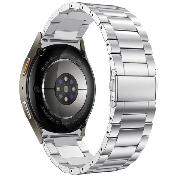 Strap for SAMSUNG GALAXY WATCH 4 / 5 / 5 PRO / 6 / 7 / FE Tech-Protect Stainless silver 5906302313754