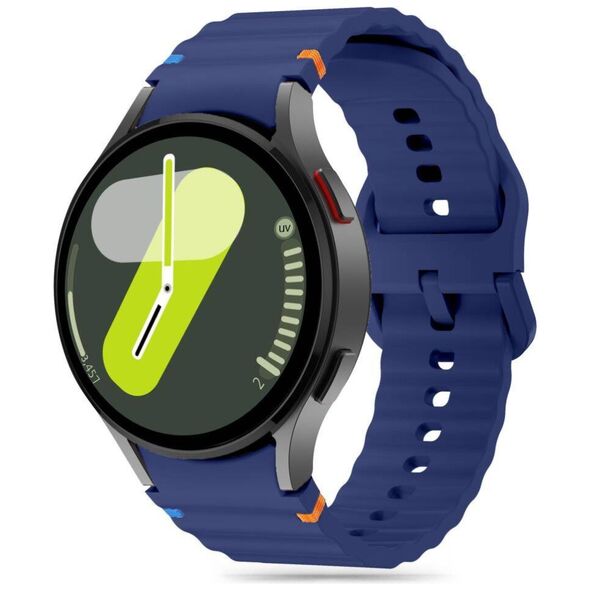 Strap for SAMSUNG GALAXY WATCH 4 / 5 / 5 PRO / 6 / 7 / FE Tech-Protect Silicone Sport navy blue 5906302313433