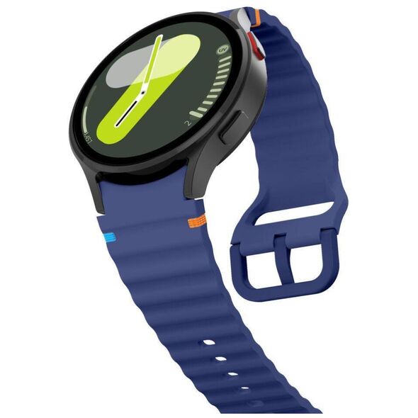 Strap for SAMSUNG GALAXY WATCH 4 / 5 / 5 PRO / 6 / 7 / FE Tech-Protect Silicone Sport navy blue 5906302313433