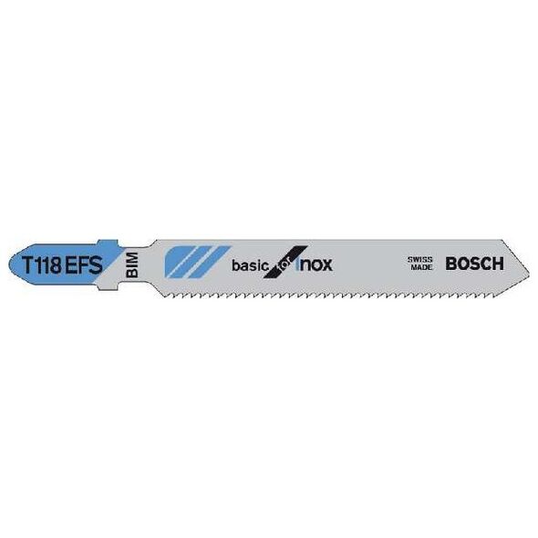 Bosch Brzeszczot do wyrzynarki Basic for Inox 83mm T 118 EFS 2608636497