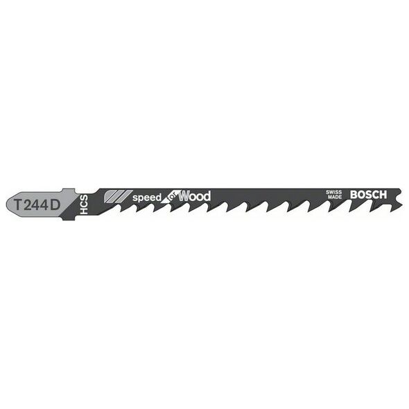 Bosch Brzeszczot do wyrzynarek Speed for Wood 100mm T 244 D 5szt. 2608630058
