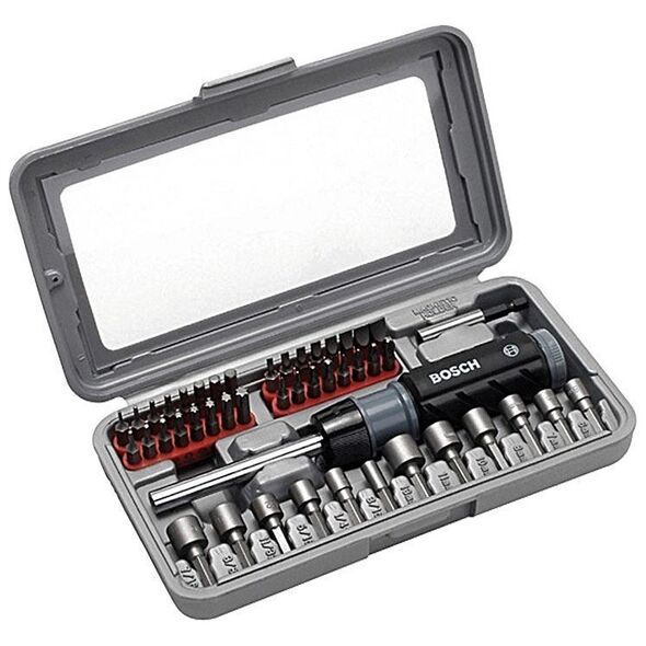 Bosch Zestaw bitów z wkrętakiem 46 części 2607019504
