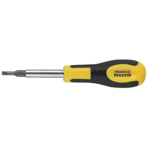 Modeco Wkrętak z wymiennymi grotami PH HEX PłaskieFRIENDLY GRIP - MN-10-105