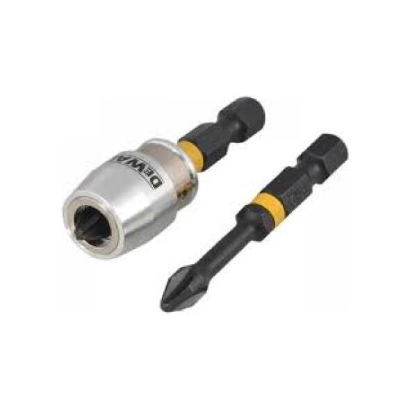 Dewalt Udarowe końcówki wkrętarskie TORSION PH2 2szt. + uchwyt (DT70536T)