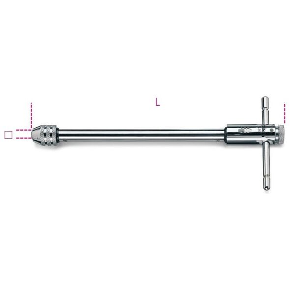 Beta Tools Pokrętło do gwintowników typ T z grzechotką M5 - M12 295mm (004360014)