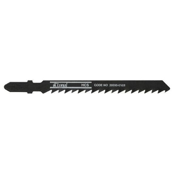 Luna Brzeszczot do wyrzynarek HCS z zębami szlifowanymi rozwartymi do drewna, 75mm, 5 szt. - 20590-0707