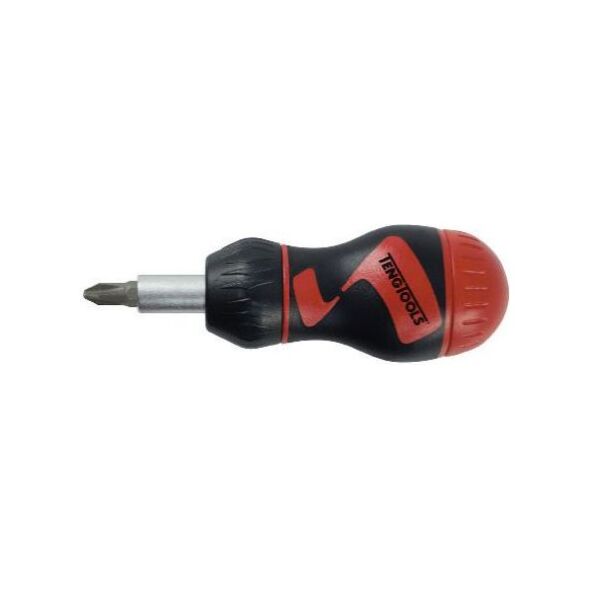Teng Tools Wkrętak zapadkowy krótki z grotami wymiennymi (18655-0109)
