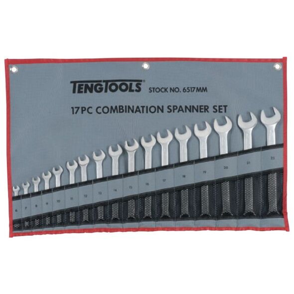 Teng Tools Zestaw kluczy płasko-oczkowych 6 - 22mm 17szt. (167170109)