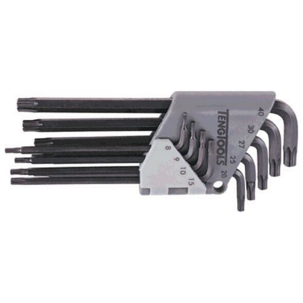 Teng Tools Zestaw kluczy trzpieniowych torx typ L T8 - T40 z otworem 9szt. (116600107)