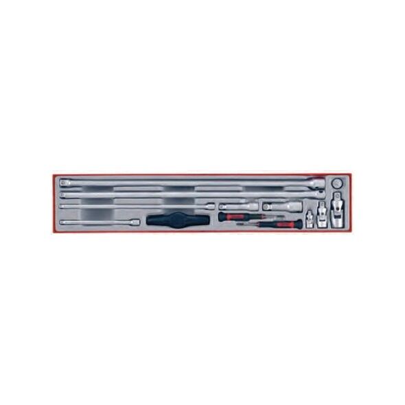 Teng Tools Zestaw przedłużek zwykłych 1/2", 3/8", 1/4" 75-300mm (68870104)