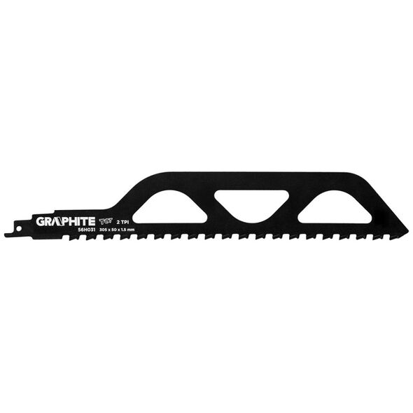 Graphite Brzeszczot do piły szablastej, HM, 305 x 50 x 1.5 mm, 2TPI (56H031)