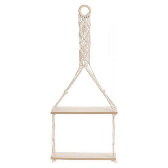 Dekoracja domu Półka wisząca ścienna boho 2-poziomy