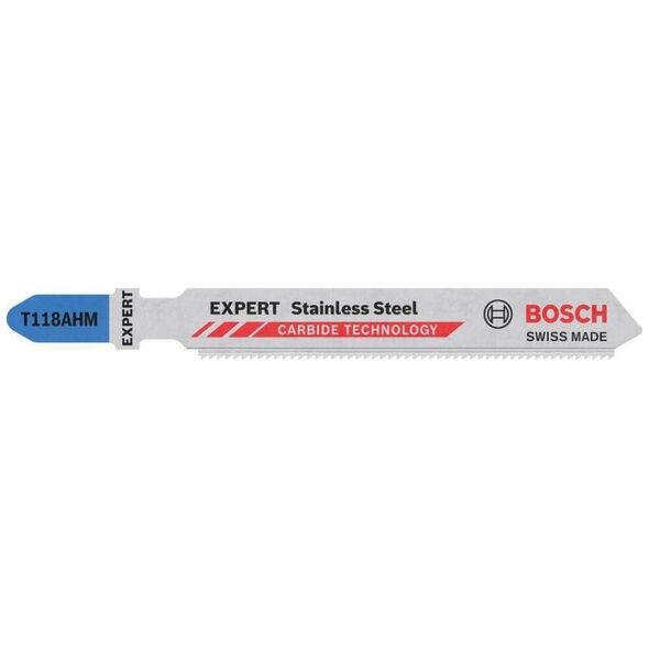Bosch Brzeszczoty do wyrzynarek EXPERT Stainless Steel T118AHM 3 szt.