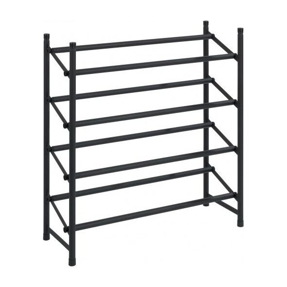 Wenko stojak na buty Hero 62-115 x 68 x 26 cm aluminium czarny