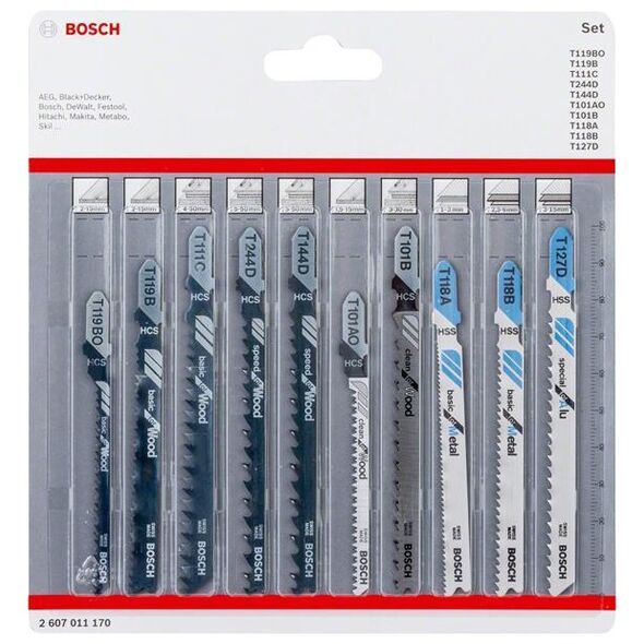 Bosch BOSCH BRZE.T ZEST.WOOD/METAL 10szt B2607011170
