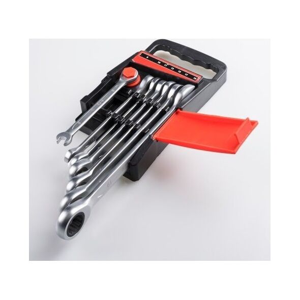 EXPERT KPL. KLUCZY PŁASKO OCZKOWYCH GRZECHOTKĄ 7SZT. 8-19MM [EXPERT] - 1kp
