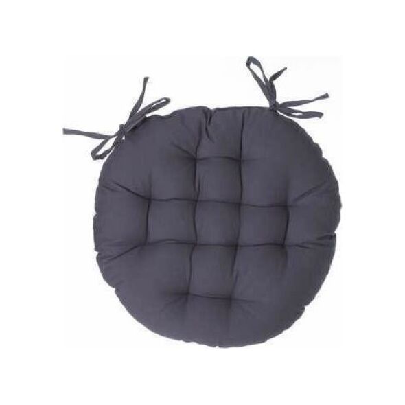 Atmosphera Poduszka na krzesło 38cm okrągła szara
