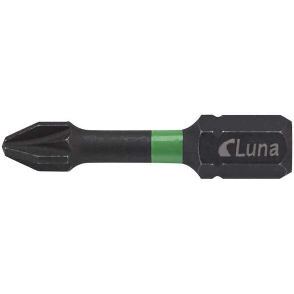 Luna Groty skrtne (Torsion) krzyowe Pozidriv PZ2 IMPACT 32 mm (50 szt.)