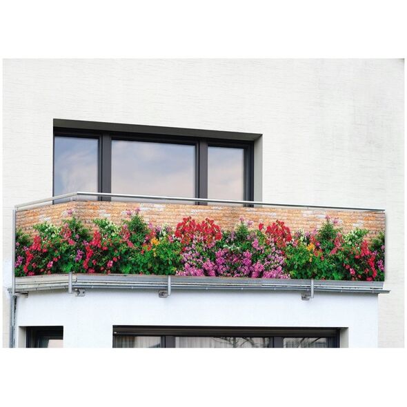 Maximex Osłona na balkon w kwiaty, 5 m x 85 cm