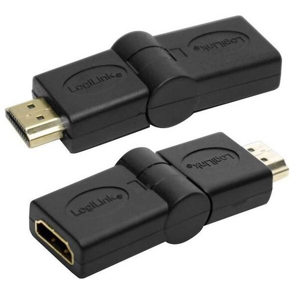 Adapter AV LogiLink HDMI - HDMI czarny (AH0011)