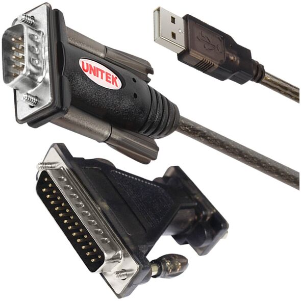 Kabel USB Unitek USB-A - RS-232 1.4 m Czarny (Y105A)