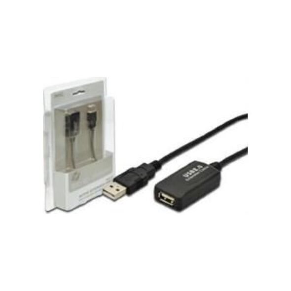 Kabel USB Digitus USB-A - 5 m Czarny (DA701304)