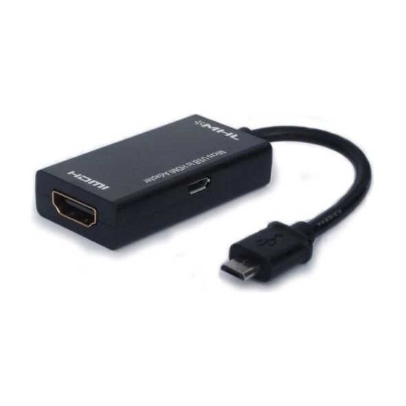 Adapter USB Savio CL-32 microUSB - HDMI + microUSB Czarny  (SAVIO CL-32)