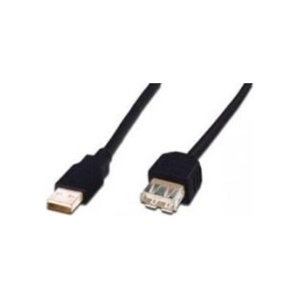 Kabel USB Digitus USB-A - USB-A 3 m Czarny (AK-300202-030-S)