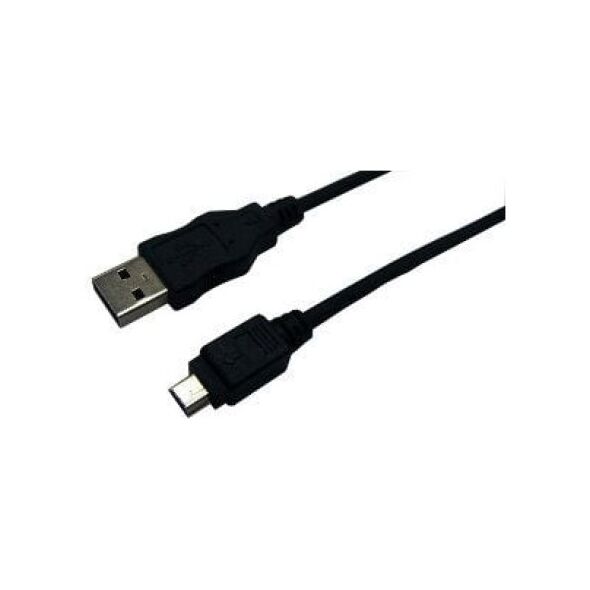 Kabel USB LogiLink USB-A - miniUSB 1.8 m Czarny (CU0014)