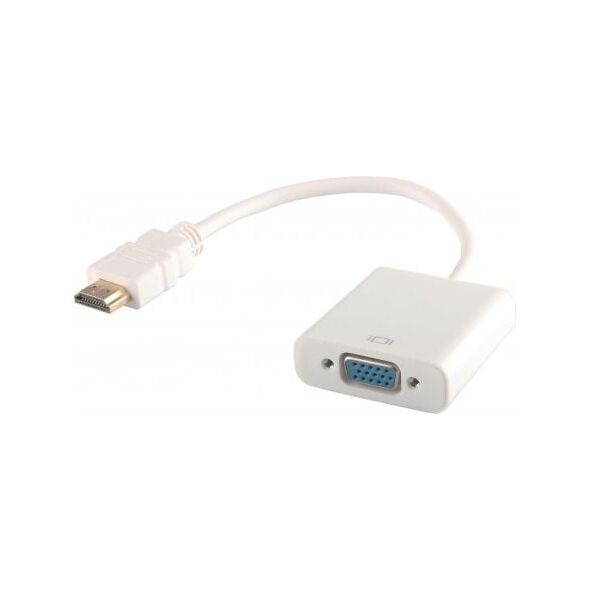 Adapter AV Savio HDMI - D-Sub (VGA) biały (CL-27)