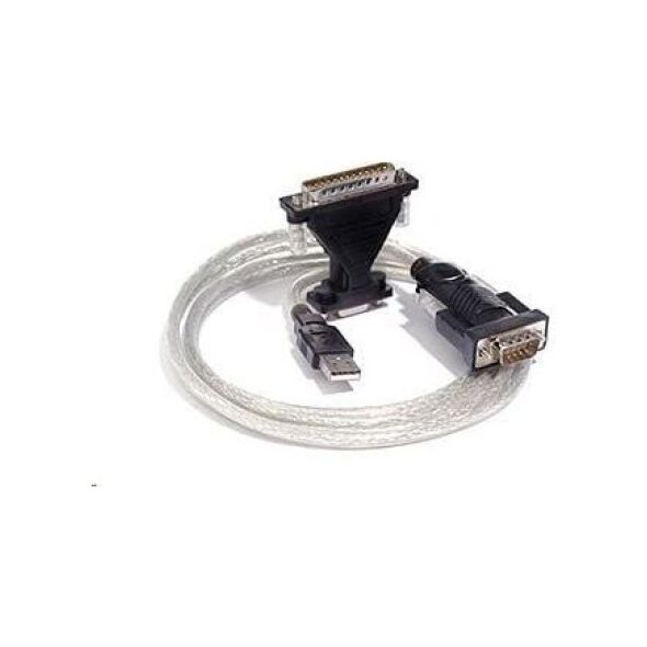 Kabel USB PremiumCord USB-A - RS-232 Czarny (ku2-232)
