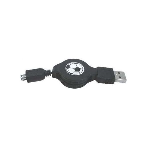 Kabel USB Logo USB-A - 4-pin 0.7 m Czarny (14870)