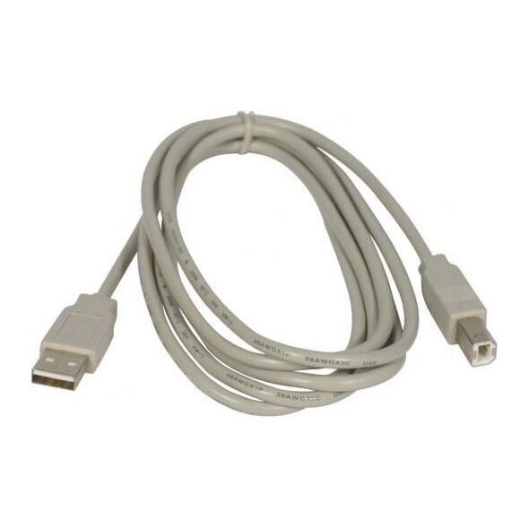 Kabel USB Logo USB-A - USB-B 3 m Biały (30261)